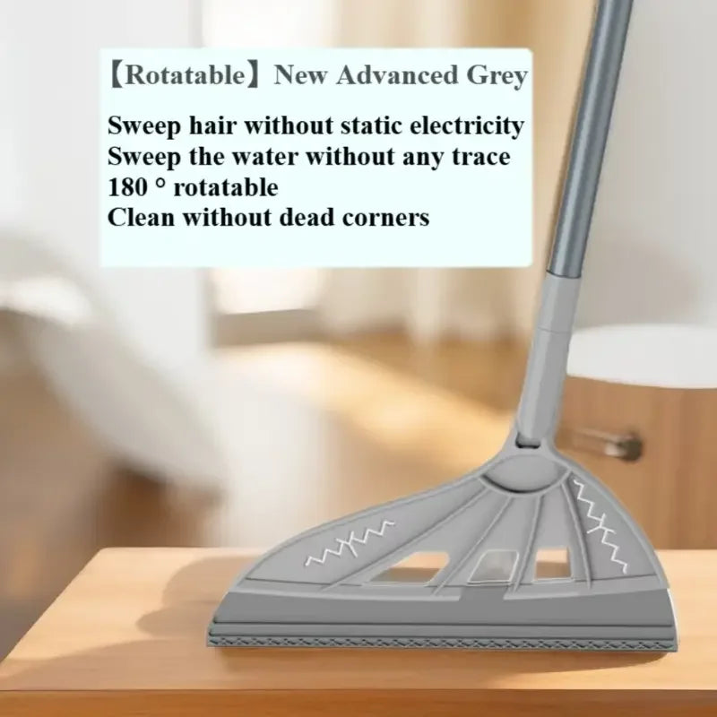 180 ° Rotating Magic Broom - Telescopic Static Free Sweeping, Clean Office, Bathroom, and Living Room Without Trace