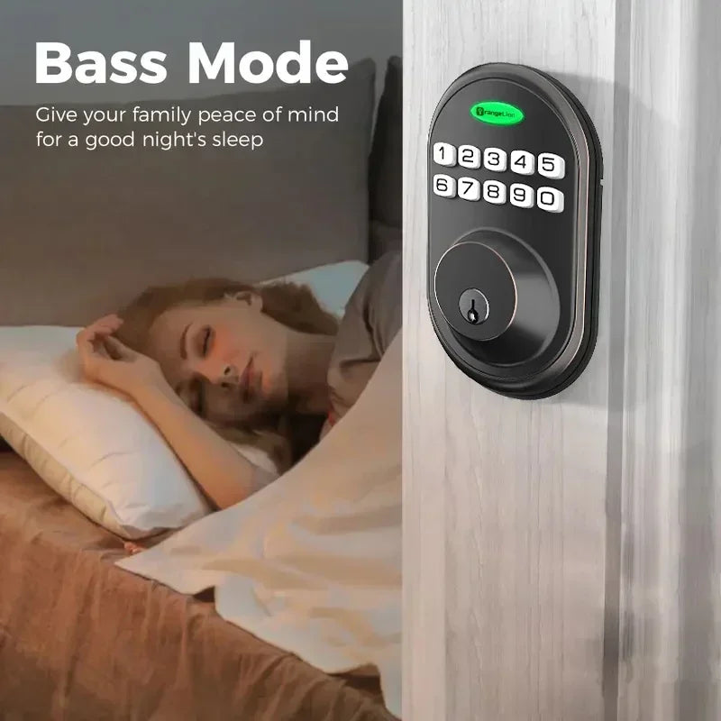 Keyless Entry Door Lock, One-Touch Lock/Unlock, Deadbolt Lock with Keypad and Key, Auto Lock for Door