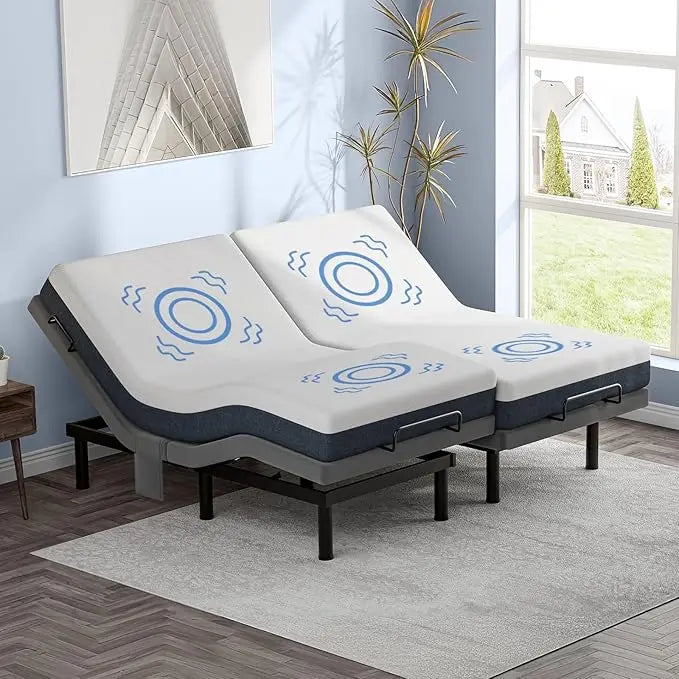 Adjustable Bed Frame Twin XL with Massage, with Adjustable Legs, USB Ports, Zero Gravity & Anti-Snore,  Electric Bed Base Frame