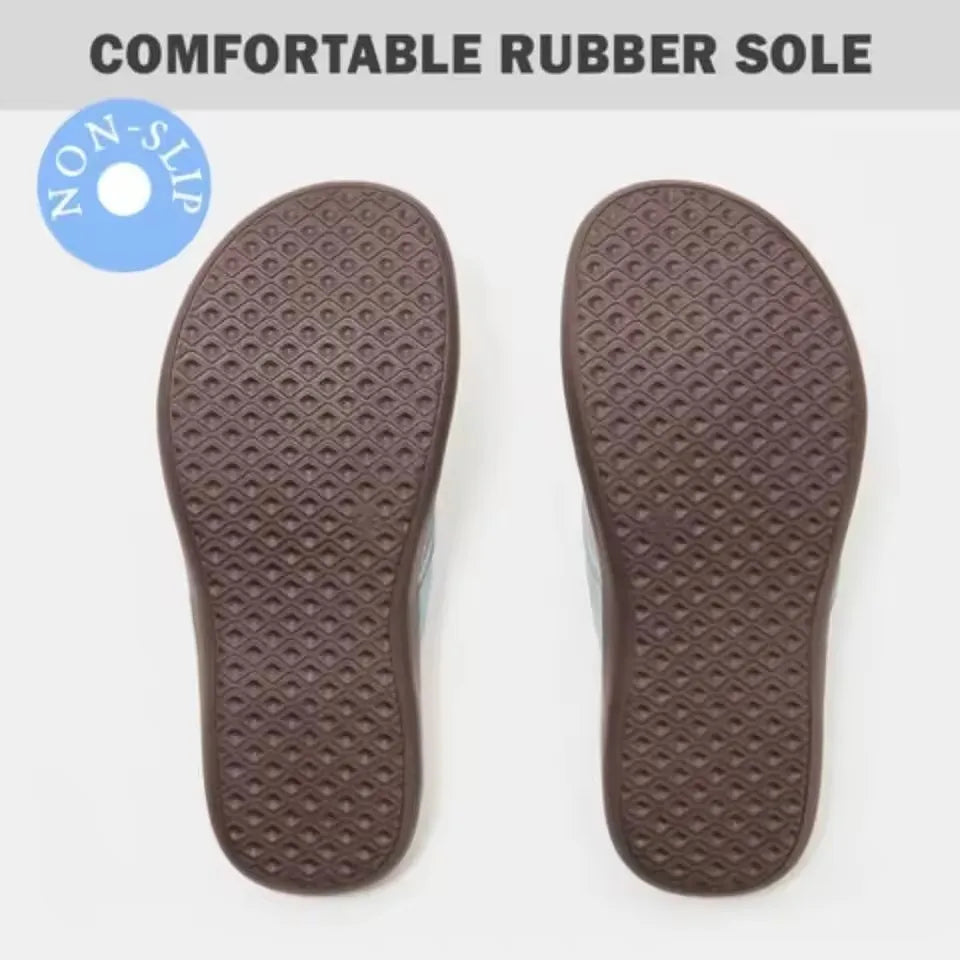 Secret Dig Women Sandals Arch Support Flip Flops for Plantar Fasciitis Comfort Summer Sandals Flat Bottomed Casual Flip Flops