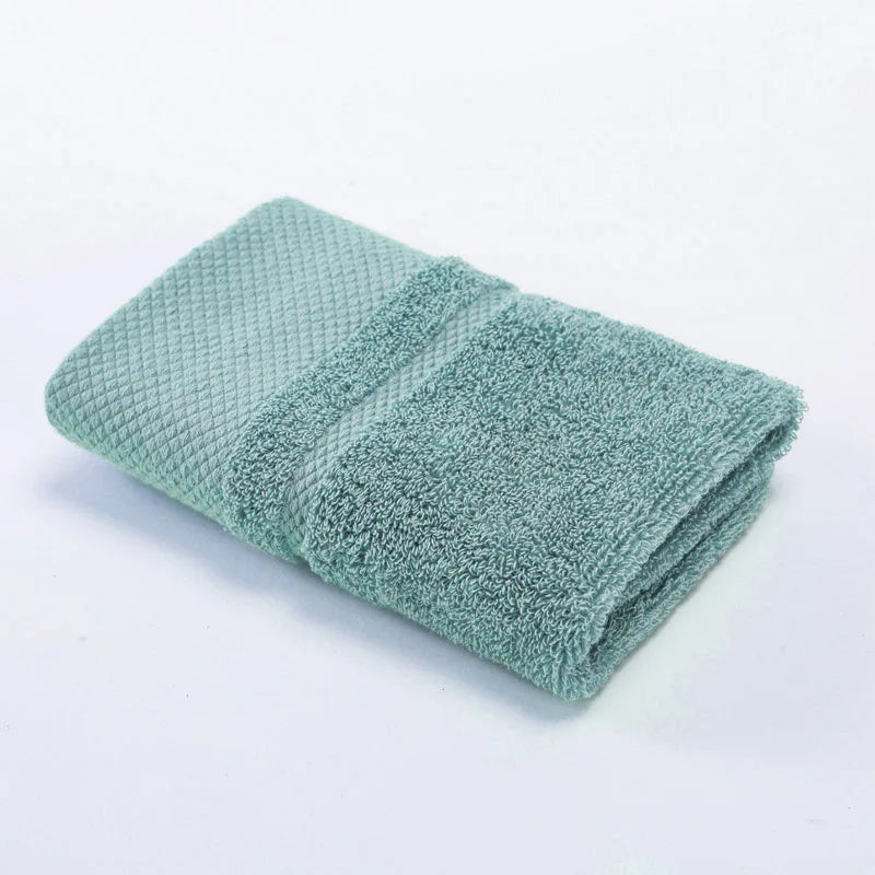 Solid Color Cotton Super Absorbent Hand Towel Face Hand Towel Thicken Soft Bathroom Hand Towels Home Hotel Supplies 34x75cm
